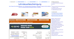 Desktop Screenshot of lohnsteuerbescheinigung.org