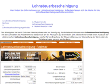 Tablet Screenshot of lohnsteuerbescheinigung.org